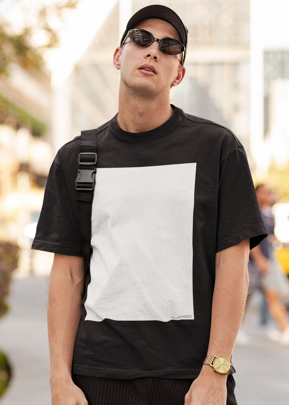 STINK - WHITE HEX CODE #FFFFFF - Men Shirt_Black